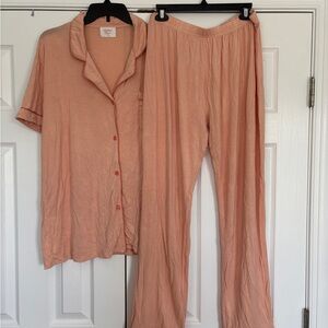 In My Sundays Pajamas by Mallory Ervin - Peach Sherbet - Size XL